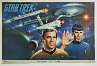 Vintage 1992 Star Trek Poster Limited Edition 