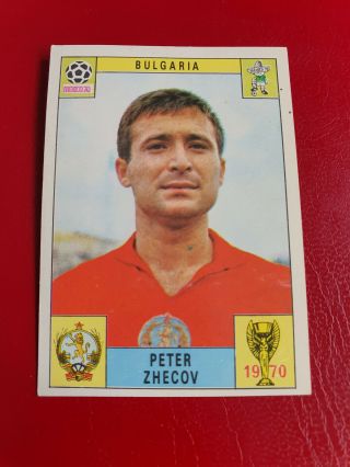 Panini Mexico 70 Zhecov Bulgaria - Removed,  Red Back Side