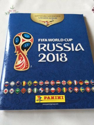Panini Russia 2018 World Cup Complete Full Sticker Album