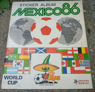 Panini Mexico 86 Sticker Album Only 52 Stickers Missing