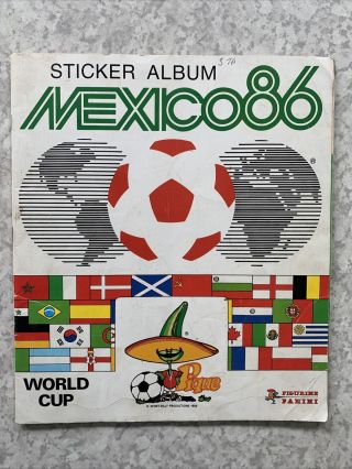 Panini Mexico 86 Sticker Album 50 Complete 1986 World Cup