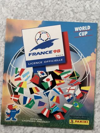 Panini France 98 World Cup Sticker Album Almost Empty 1998