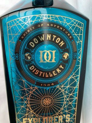Gin Bottle Downton Distillery Turquoise Upcycling Empty