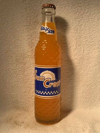 Full 10oz Sun Crest Orange Soda Acl Soda Bottle Gainesville,  Ga