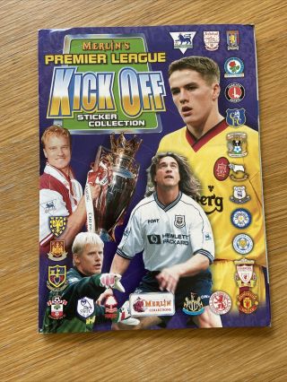 Merlin Topps Premier League Kick Off 1998/1999 100 Complete Sticker Album