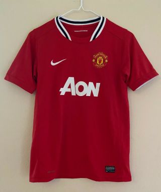 International Soccer Manchester United 2011/2012 Red Nike Jersey Boy 