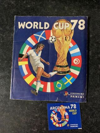 Panini Argentina 78 World Cup - Football Sticker Album.  100 Complete & Packet