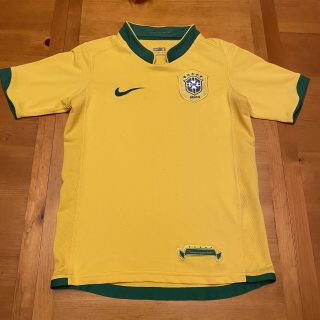 Team Brasil Brazil National Team Nike Dri - Fit Soccer Jersey Yellow Youth Size S