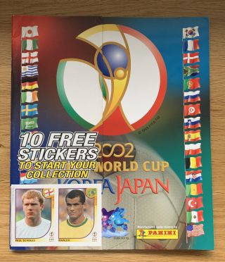 Panini Korea Japan 2002 World Cup Wc 02 Empty Football Sticker Album Uk Edition