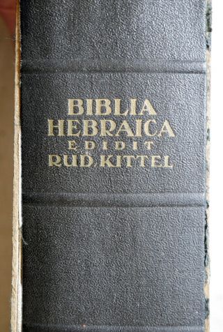 Biblia Hebraica Edidit Rudolf Kittel Stuttgart Bh3 1954