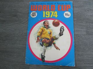 Fks World Cup 1974 Soccer Stars Football Sticker Album Complete