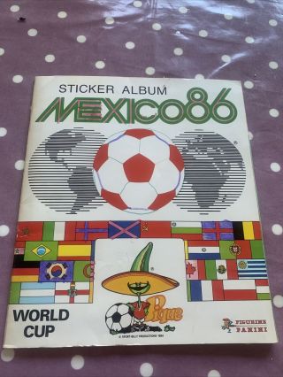 Panini World Cup Mexico 86 Sticker Album,  312 Stickers Inside
