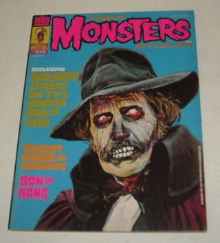 Warren 1974 Famous Monsters Of Filmland 109 Horror Hall Of Fame Tv Madhouse