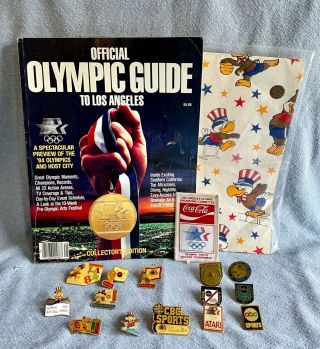 1984 La Summer Olympic Games Collectibles 17 Items