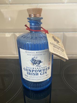 Drumshanbo Gunpowder Irish Empty Gin Bottle/ Wedding Craft/ 50cl/ Upcycling/ Art