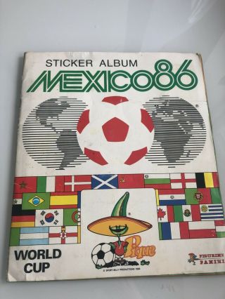 Panini Mexico 86 World Cup Sticker Album 1986 - Uk Version - 100 Complete