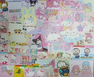 Sanrio Hello Kitty Little Twin Stars My Melody Minna No Tabo Etc.  50 Memo Paper