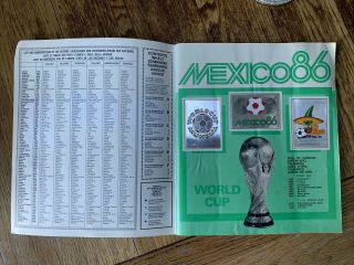 Panini World Cup Mexico 86 - Football Sticker Album.  100 Complete Full Set. 3