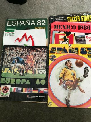 Panini Europa 80 Football Sticker Album Various World Cup And F1 Albums Too