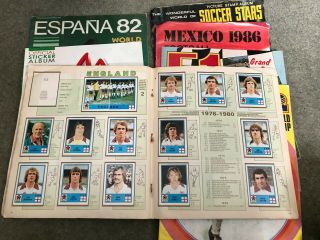 Panini Europa 80 Football Sticker Album various world cup and f1 albums too 2