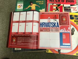 Panini Europa 80 Football Sticker Album various world cup and f1 albums too 3