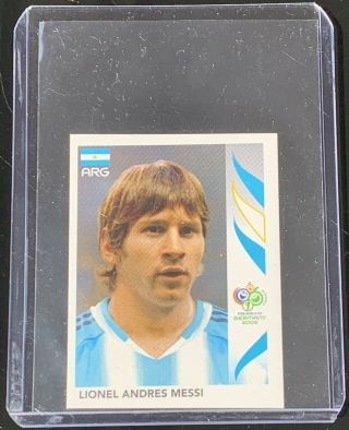 Lionel Messi Rookie Sticker - Panini World Cup 2006 - 185 Argentina