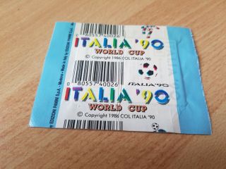 Panini Tüte WM WC Italia90 vintage 1990 packet pochette bustina World Cup 003 2