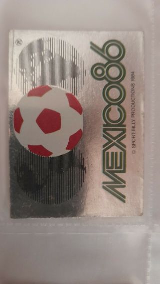 Panini World Cup Mexico 86 Complete - 7 - Maradona In 1986 Rare Never Glued