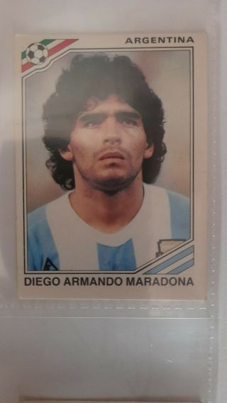 PANINI WORLD CUP MEXICO 86 COMPLETE - 7 - MARADONA IN 1986 RARE NEVER GLUED 4