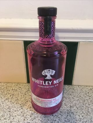 Whitley Neill Pink Grapefruit Gin Bottle 70cl (empty)