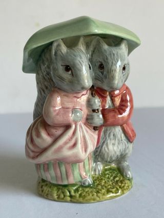 Beswick Beatrix Potter Goody & Timmy Tiptoes Figurine 4 " Bp3c F.  Warne