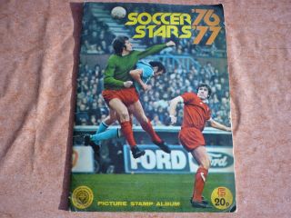 Very Rare Soccer Stars Fks 76/77 Album 100 Complete -