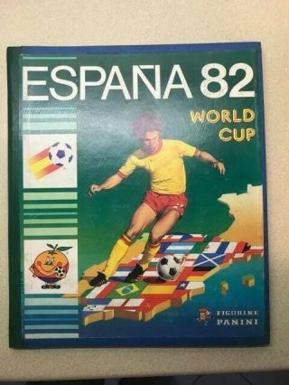 Very Rare Hardbacked Ed.  Panini Espana 82 World Cup Sticker Album,  100 Complete