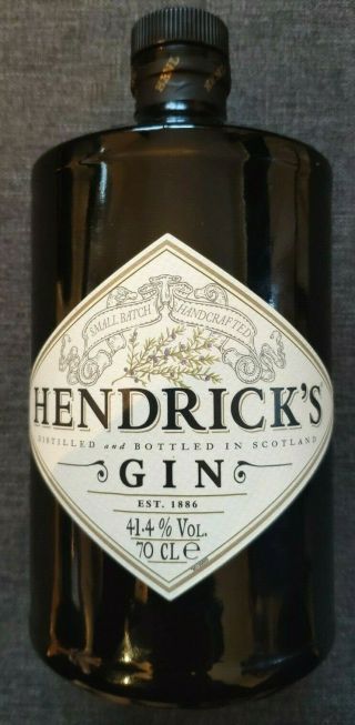 Hendricks Gin Bottle With Cork (empty)