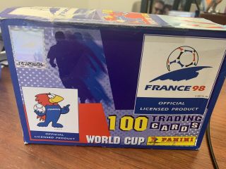 Panini France 1998 World Cup Soccer Trading Cards Box Rare