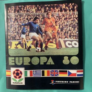 Panini Europa 80 (1980) Football Sticker Album.  100 Complete Full Set