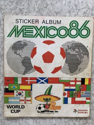 Panini Mexico 86 Sticker Album 1986 World Cup 80 Complete