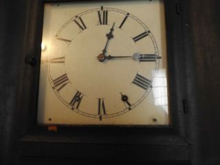 Antique Waterbury Clock Co.  8 Day 30 Hour Empire Tavern Clock Reverse Paint 2