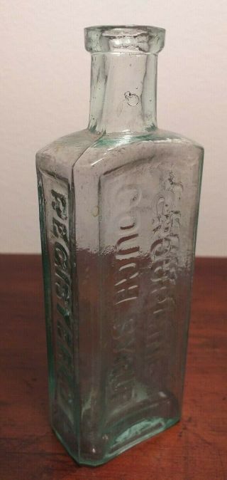 Collectable Vintage T.  Robert ' s Groupline Cough Syrup Bottle 2
