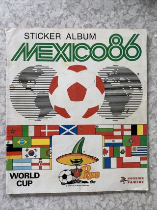 Panini Mexico 86 Sticker Album 1986 World Cup 72 Complete