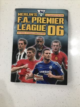 Merlins Fa Premier League 06 100 Complete Official Sticker Album Football