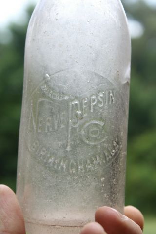 Nerve Pepsin Co.  Birmingham Alabama Embossed Circle Slug Bottle Ala Al Rare