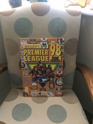 Merlin 1998 Premier League Football Sticker Album Complete Vgc With Binder