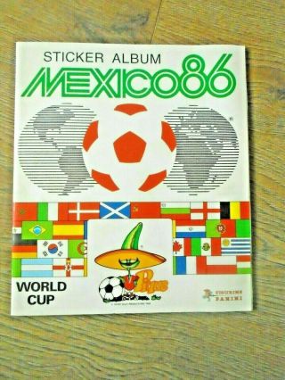 Panini Mexico 86 World Cup Sticker Album,  Of Stickers,  Empty Album
