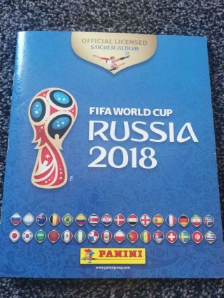 Panini Fifa World Cup Russia 2018 Completed Sticker Book