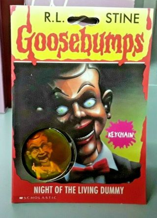 Rare Goosebumps 3d Holograph Night Of The Living Doll Keychain
