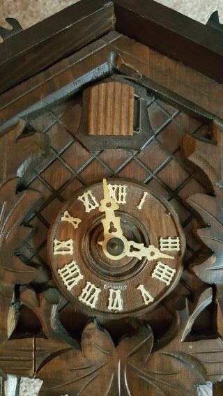 Vintage Cuckoo Clock (for Parts/repair) Made In Germany