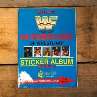 Merlin Wwf Superstars Of Wrestling Sticker Album Series 2 - Empty