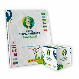 Panini Copa America Brazil 2019 - Hard Cover Album,  50 - Pack Box Crazy Price