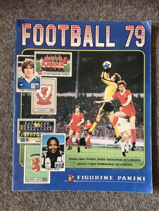 Panini Football 79 Sticker Soccer Album Vintage Rare Near Full Memorabilia Vgc